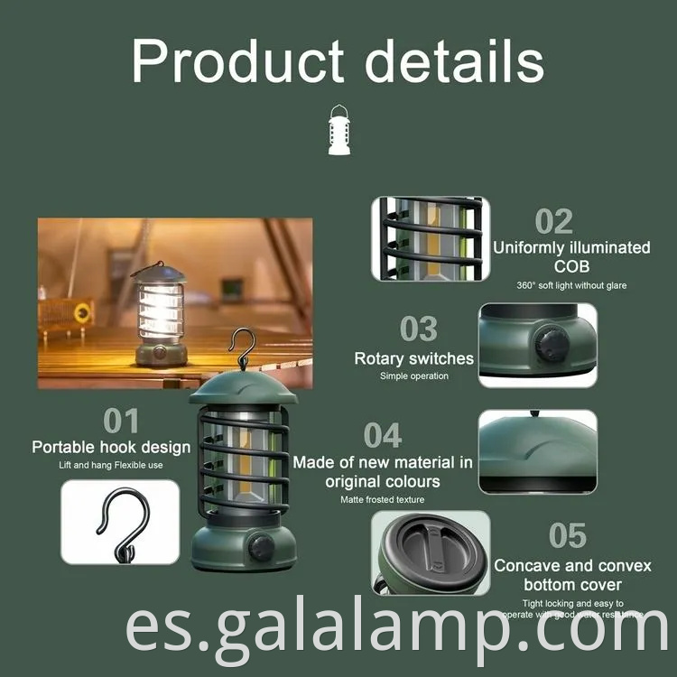 Luces de campamento portátiles Ultimate para aventuras al aire libre y seguridad